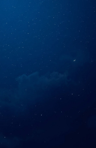 Blue Night Sky Wallpaper