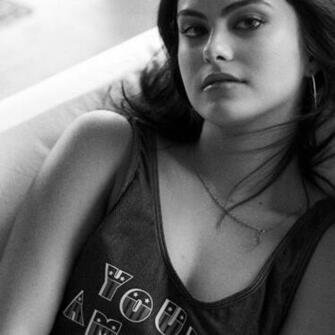 Camila Mendes Black And White Apple iPad Air Wallpaper
