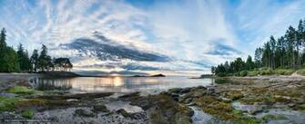 Wallpaper Galiano Panorama Beach Island Desktop