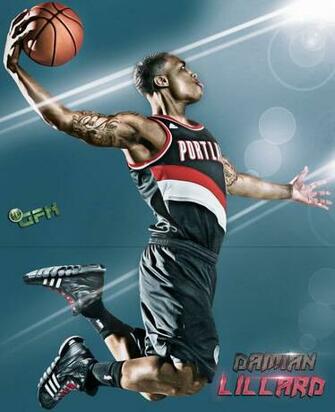 Damian Lillard Dunk Wallpaper Contest Ready