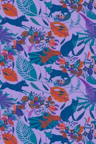 Foxtrot Wallpaper Ruby Orange Monument Interiors