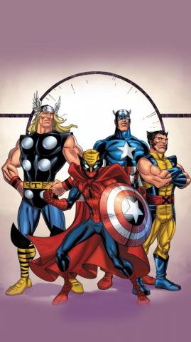 Avengers Cartoon Wallpaper Fictional Character Superhero Hero