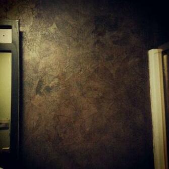 Brown Paper Bags Torn And Crumpled Then Wallpaper Pasted To The Wall
