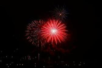 HD Wallpaper Red Fireworks On Sky Rocket Star Bomb