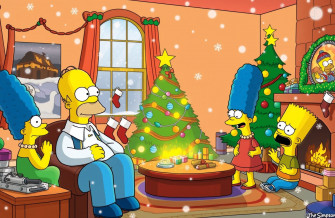 Simpsons Christmas Wallpaper