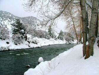Winter Scenery Beautiflul Scene Of Snowy River