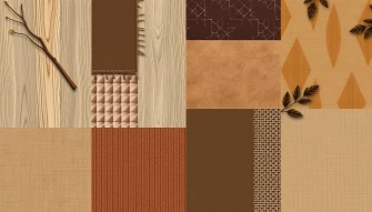 Collage Brown Wallpaper