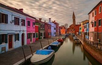 Wallpaper Home Boats Italy Channel Burano Image For Desktop