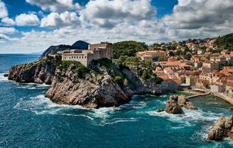Wallpaper Sea The Sky Clouds Croatia Dubrovnik Image For