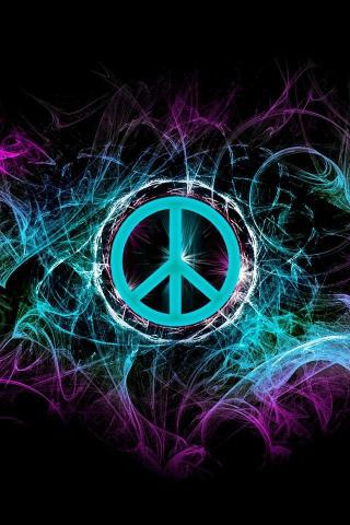 Peace Symbol Wallpaper For iPhone HD