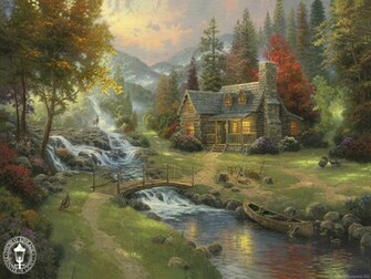Thomas Kinkade Wallpaper Art
