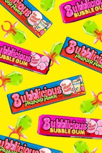 Throwback Candy Background Yellow Studio Diy