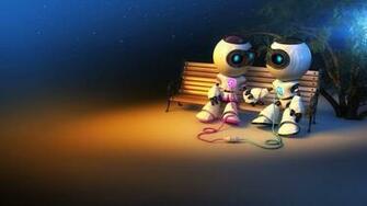 Cute Robot Wallpaper