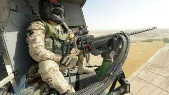 Us Marines Corps Army Soldat Minigun Art HD Wallpaper