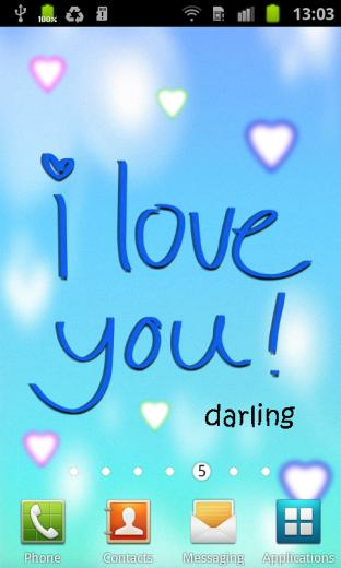 Love You Cute Live Wallpaper Screenshot