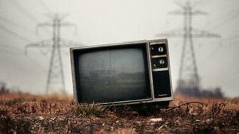 Generic Dumped Old Tv Set Home Theater Backdrops Wallpaper