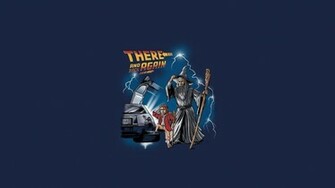 The Lord Of Rings Back To Future Crossover Wallpaper
