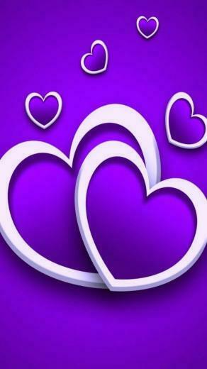 Sha Ron Clark On Heart Image Wallpaper Purple