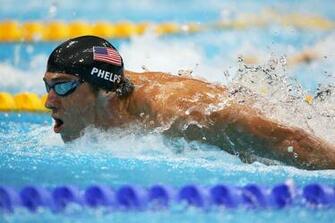 Michael Phelps Swimming Butterfly Sideways Wallpaper