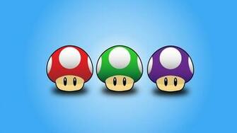 Mario Bros Wallpaper Mushrooms