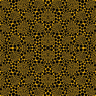Kusama Yellow And Black Fabric Isabelc Spoonflower