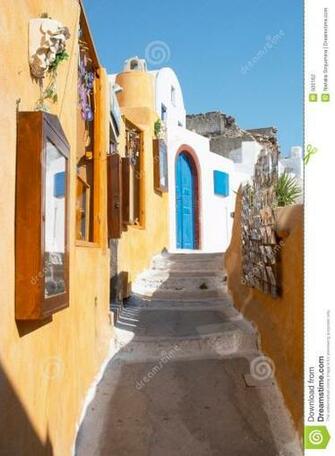 Old Street Wallpaper Santorini