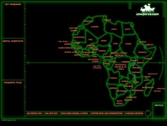 Africa Map Wallpaper