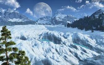Moonlight Mountains Snow Mountain Mountaineering Mt Nature North
