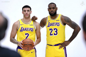Lonzo Ball And Lebron James King Nba Basketball