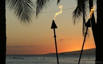 1280x800 Tiki Lamp Sunset Windows Xp Wallpaper For