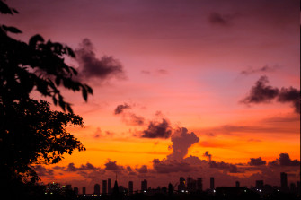 Sunset Landscape Colombia Wallpaper HD