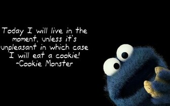 Cookie Monster Quote Wallpaper