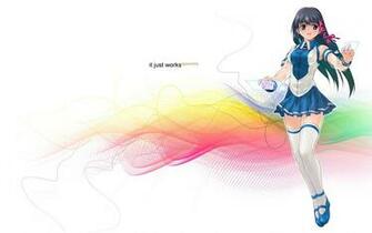 Anime Windows Girl Wallpaper