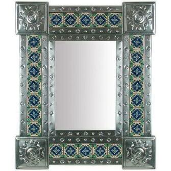 Mexican Natural Tin Tile Mirror Katie My Style