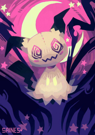 Colorful Mimikyu Fanart U1zgka5aqf6fegx9 Wallpaper