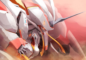 Childhood Friends Hiro And Zero Two Share A Stirring Moment In Wallpaper