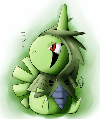 Larvitar In Tyranitar Costume By Exceru Hensggott