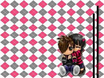 Emo Hug Background