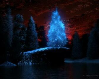 Digital Blasphemy 3d Wallpaper Blue Christmas