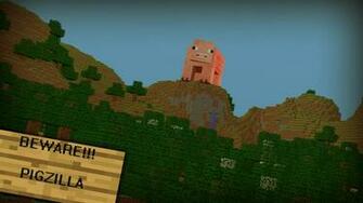 Minecraft Wallpaper Pigzilla By Rwwpl