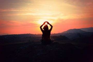 Silhouette Yoga Wallpaper