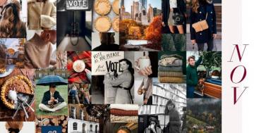 November Moodboard Desktop Wallpaper