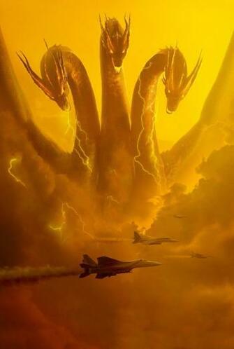 Official King Ghidorah Poster Textless In Godzilla