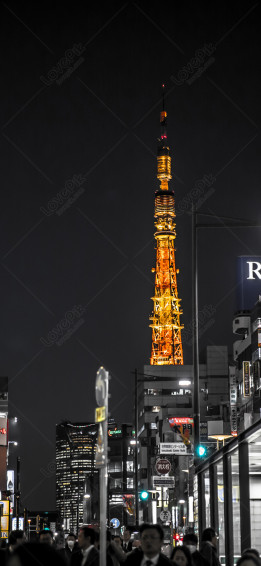 Night Scene Tokyo Mobile Wallpaper Image On Lovepik