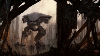 Weapons Futuristic Future Military Art Wallpaper