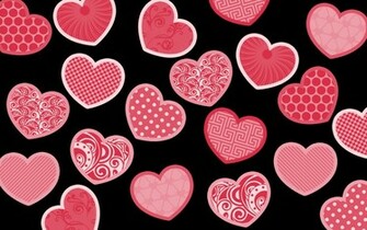 Pink Hearts Wallpaper