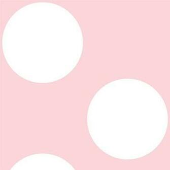Zoxoro Au Wallcandy Arts Wallpaper Polka Dot Pink And White