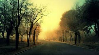 Autumn Road Nature HD Wallpaper