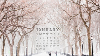 January Desktop Calendar Background Easy