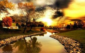 Windows Vista Wallpaper Autumn Day In The Park